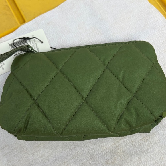 Vera Bradley Olive Quilted Cosmetic Bag - Picture 3 of 7